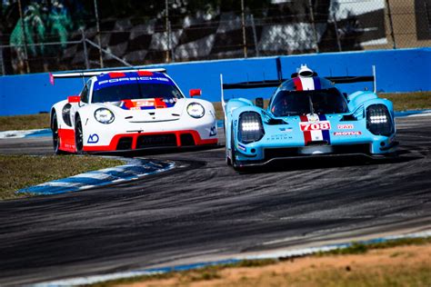 Cadillac Ferrari Porsche Les Hypercars En Piste Sebring