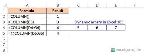 Maximize Data Efficiency with Excel COLUMN Function | Step-by-Step ...