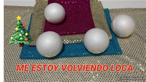 DIY Como FORRAR BOLAS DE ICOPOR NAVIDEÑAS Bolas de Unicel Telgopor