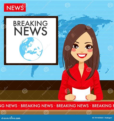 Newscaster Clip Art