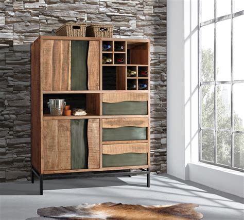 Highboard Live Akazienholz Massiv T Ren Schubk Sten