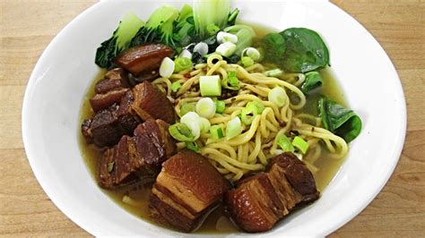 Braised Pork Belly With Noodles Poor Man S Gourmet Kitchen