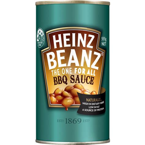 Heinz Beanz Baked Beans In Bbq Sauce Barbecue Beans 555g Woolworths