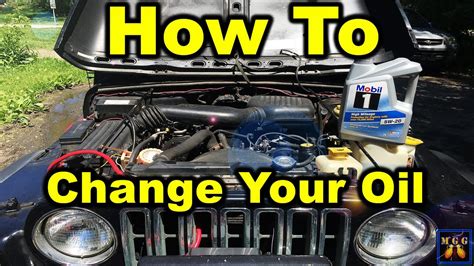 How To Change Your Oil First Time Changing The Oil On My Jeep