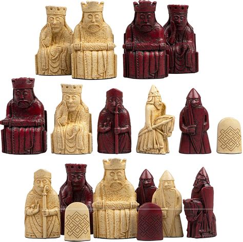 The Isle Of Lewis Chessmen Regency Chess Official Lewis Chess Set