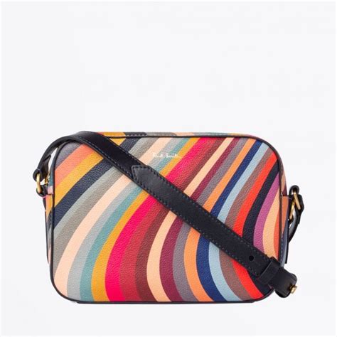 Paul Smith Leather Swirl Cross Body Bag Multi Mr And Mrs Stitch