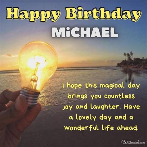 Happy Birthday Greeting Cards For Michael With Wishes