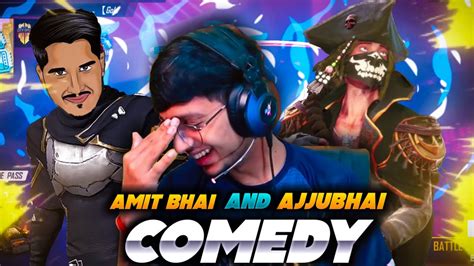 Ajju Bhai And Amit Bhai Comedy 😂 🤣scs Gamer React To Random And Action