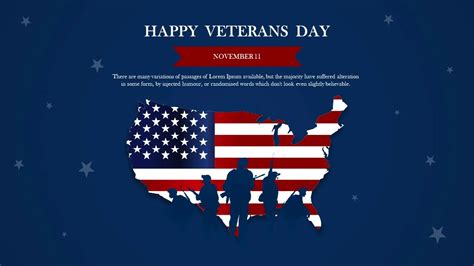 Veterans Day Presentation Slide Template - SlideKit