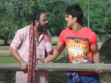 Bhojpuri Film Ghar Pariwar Khesari Lal Yadav And His Father Fight