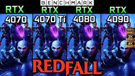 Redfall RTX 4070 Vs RTX 4070 Ti Vs RTX 4080 Vs RTX 4090 1080p