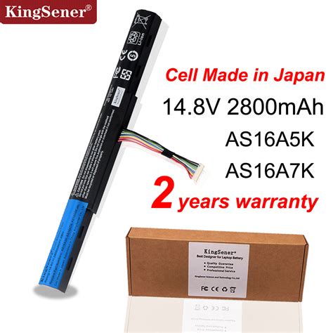 KingSener New AS16A5K AS16A7K AS16A8K Battery For Acer Aspire E15 E5