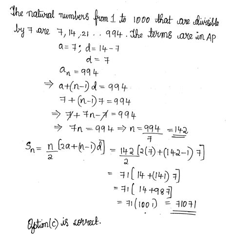 What Is The Of All Natural Numbers From To That Are Divisible By