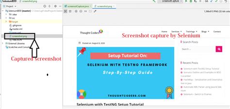 Capture Screenshots Using Selenium Webdriver