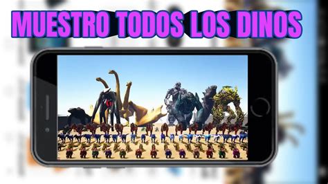 Así son los NUEVOS dinos de ark mobile YouTube