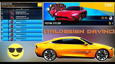 Asphalt 8 Airborne Italdesign DaVinci Festival Kits Cup YouTube