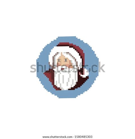 Hand Drawn Santa Claus Pixel Art Shutterstock