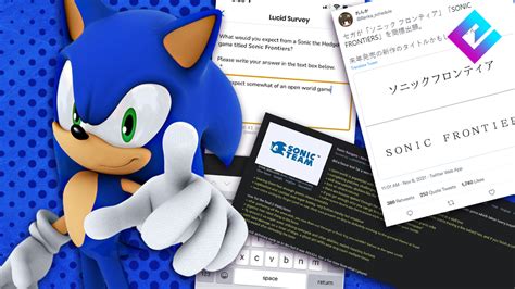 Sega Trademarks Sonic Frontiers Brings Rumors Of Next Years Title