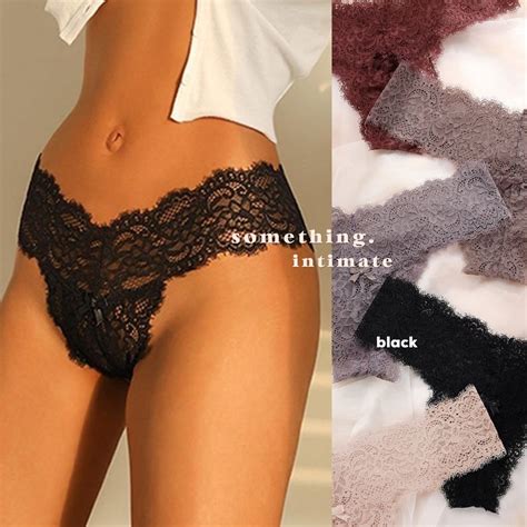Jual VS THE LACIE KHLOE Floral Lace Thong Panty Sexy Gstring Lingerie