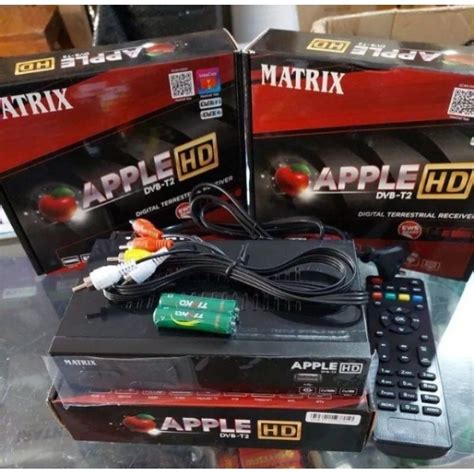 Jual Set Top Box Matrix Apple Merah Dvb T Shopee Indonesia