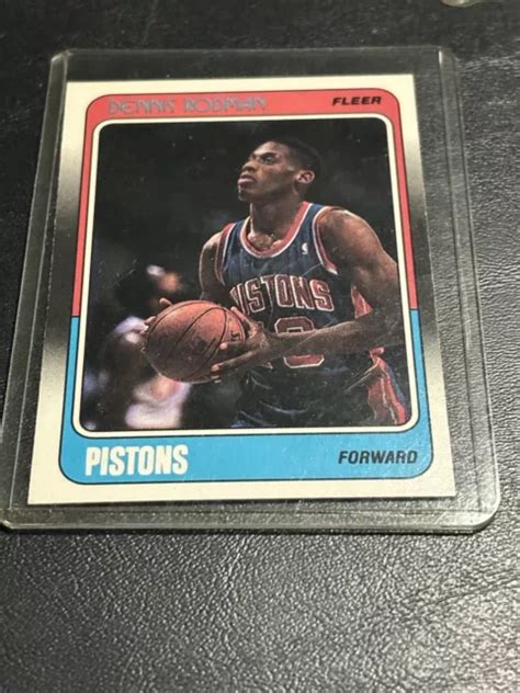 1988 89 FLEER 43 Dennis Rodman RC EUR 18 41 PicClick FR