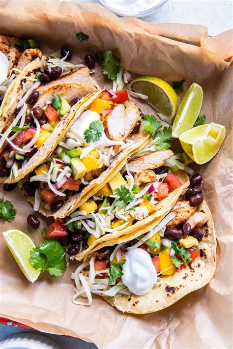 Chicken Tacos With Mango Salsa