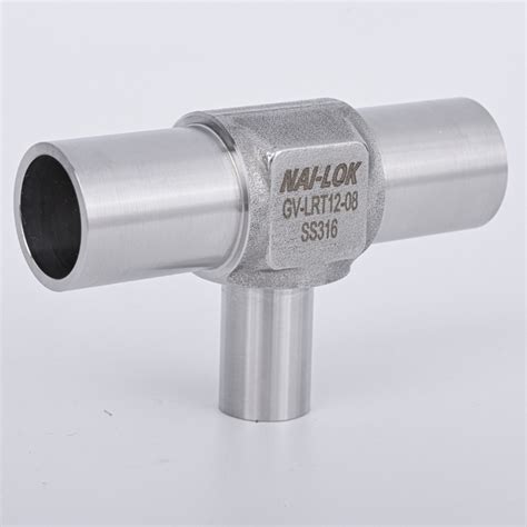 Nai Lok Ultra High Purity Stainless Steel Fittings Butt Weld Bright