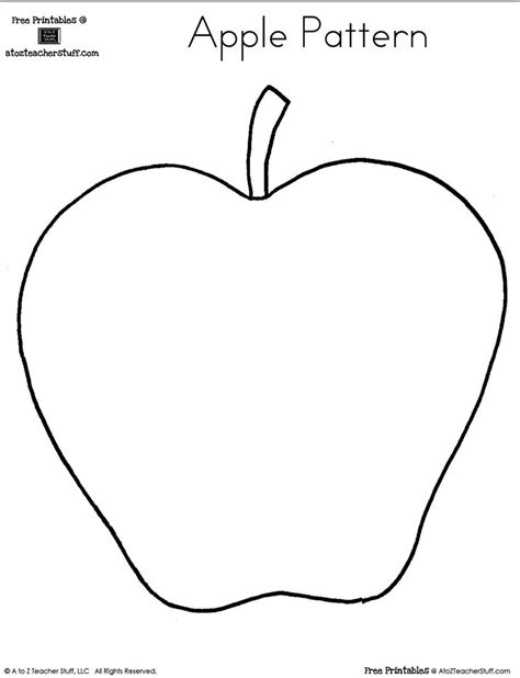 Template For An Apple