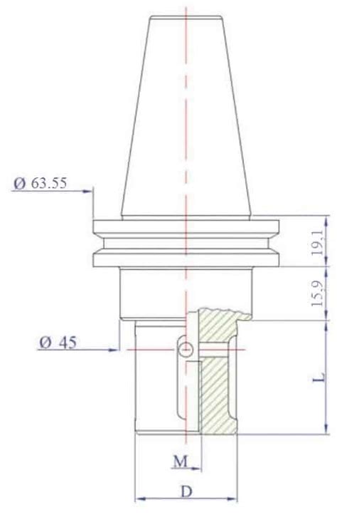 ОПРАВКА ДЛЯ ШЛИФОВАЛЬНОГО КРУГА ISO 40 - TM Pnevmolux