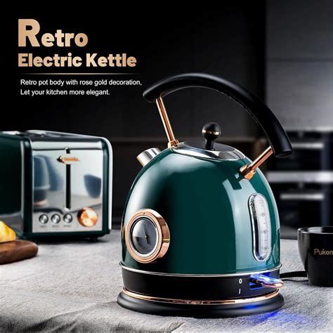 Buy Pukomc L Electric Water Kettle With Temperature Gauge Hot Water Boiler Tea Heater With