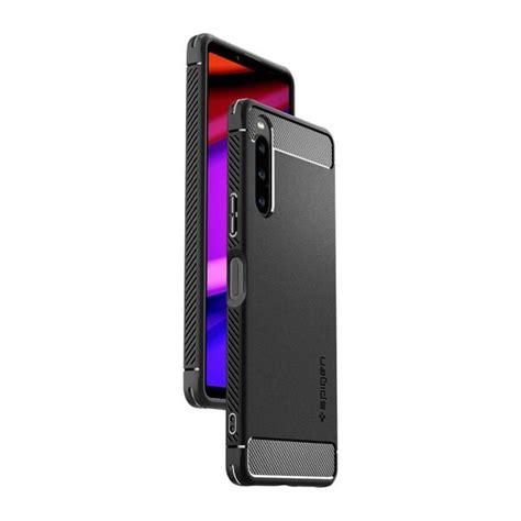 Spigen Rugged Armor Sony Xperia 10 V Suojakuori Musta