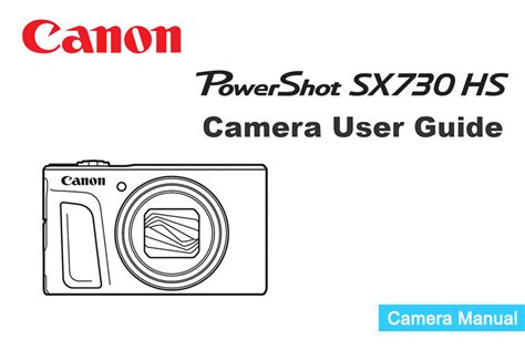 Canon PowerShot SX730 Instruction or User's Manual Available for ...