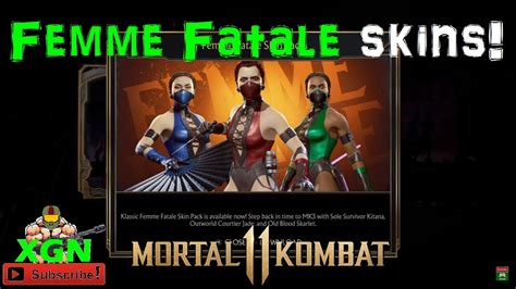 Mortal Kombat 11 How To Unlock Klassic Femme Fatale Skin Pack On Ps4