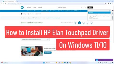 How To Install Hp Elan Touchpad Driver On Windows Youtube