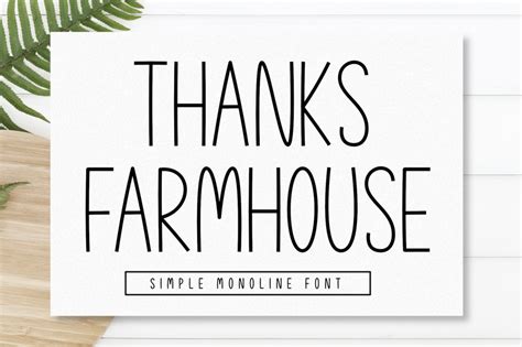 Thanks Farmhouse Font | dafont.com