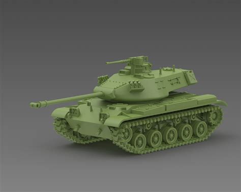 3d File Light Tank M41 Walker Bulldog Us Post Ww2 Koreanvietnam War