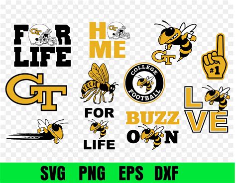 Buzz Ogn Georgia Tech Yellow Logo Bundle Logo Svg Png Ep Inspire