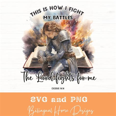 This Is How I Fight My Battles Svg Png Shirts Christian Sublimation