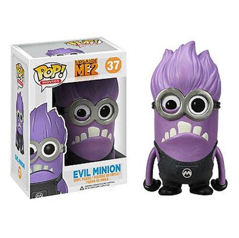 Despicable Me 2 Purple Minion Pop Vinyl Figure Funko Despicable Me Minions Pop Vinyl