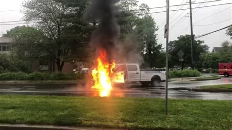 Downed Power Lines Spark Vehicle Fire In Maryland