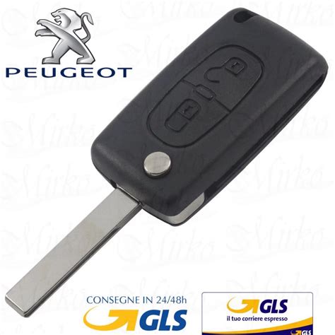 Guscio Cover Telecomando Tasti Vano Peugeot Orignale Iea Chiave