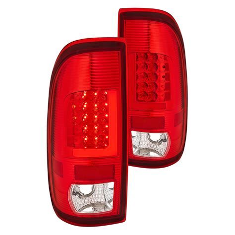 Lumen 88 1001204 Chrome Red Fiber Optic LED Tail Lights