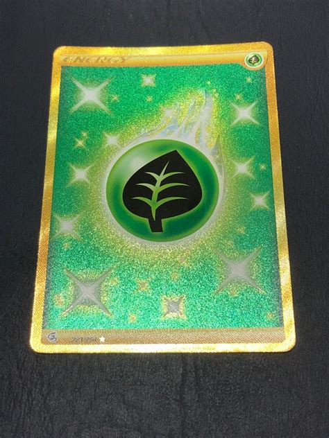 Gold Grass Energy Secret Rare Pokemon Tcg Fusion Strike Hobbies And Toys Toys And Games On Carousell