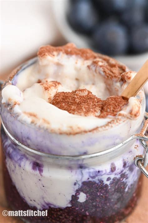 Cheesecake Protein Chia Pudding With Greek Yogurt