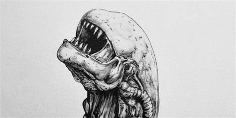 Xenomorph Chestburster Drawing