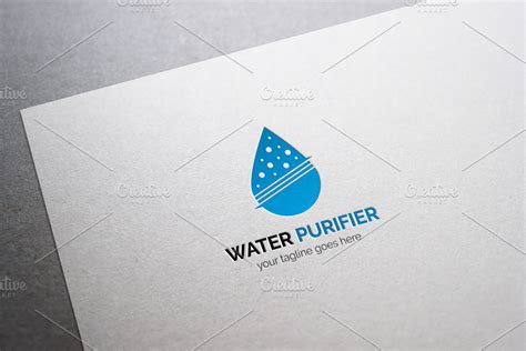 Water Purifier Logo Creative Logo Templates Creative Market