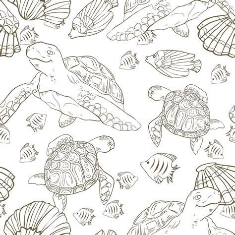 Sea Creatures Coloring Pages: Fish, Dolphins, Sharks & Other Marine ...