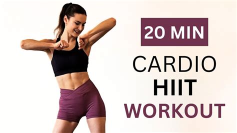 20 Min Fat Burning Cardio Hiit Full Body Workout No Equipment No Repeat Home Workout