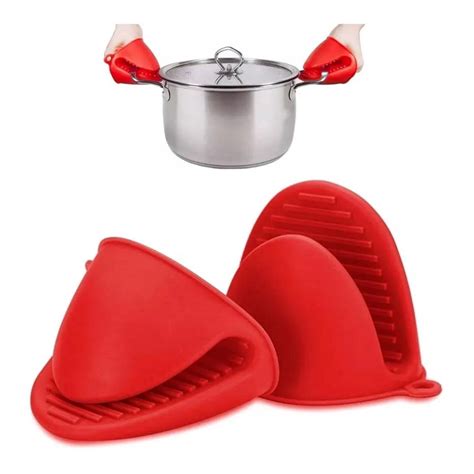 Kit Luvas Pegador Termico De Silicone Forno Fogao Cozinha Shopee Brasil