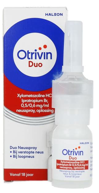 Otrivin Duo Xylometazoline HCl Ipratropium Neusspray 10 Ml De